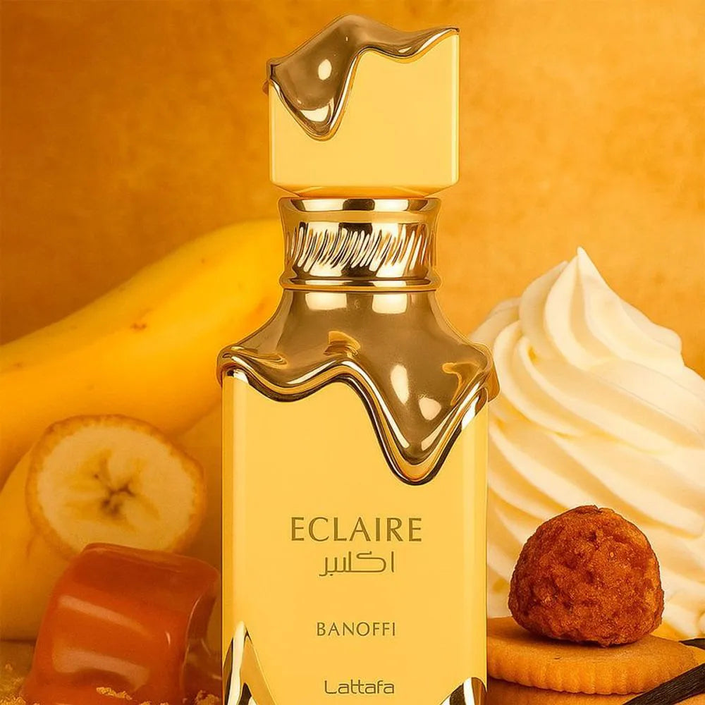Eclaire Banoffi Lattafa Perfumes for women and men 3.4 OZ  + 5% Descuento
