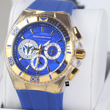 Cargar imagen en el visor de la galería, TechnoMarine Cruise California Men&#39;s Watch - 46.65mm, Blue Pulsera Cubana
