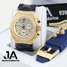Cargar imagen en el visor de la galería, TECHNOMARINE (Pave) Cruise Collection Maquina Suiza  Color Oro Dos Correas
