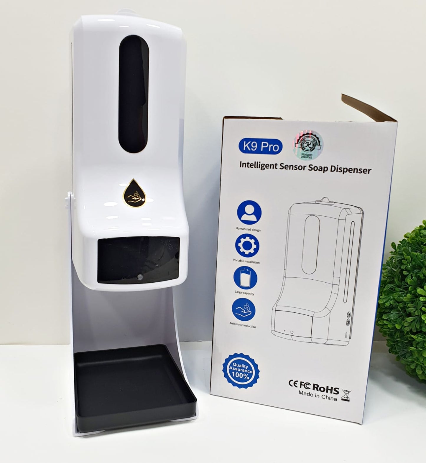 Hand Sanitazer Dispenser with temperature reader 