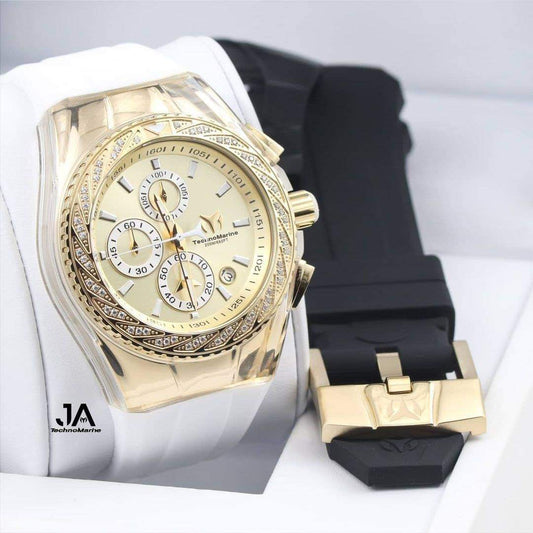 Technomarine gold &amp; gold Diamond 46mm