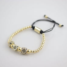 Cargar imagen en el visor de la galería, Pulsera Ajustable Para Hombre Dorada
