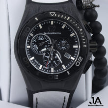 Load image into Gallery viewer, Technomarine Men&#39;s Black Carbon Swiss Chronograph

