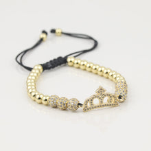Cargar imagen en el visor de la galería, Pulsera De Corona Mujer Dorada Ajustable Stainless Steel
