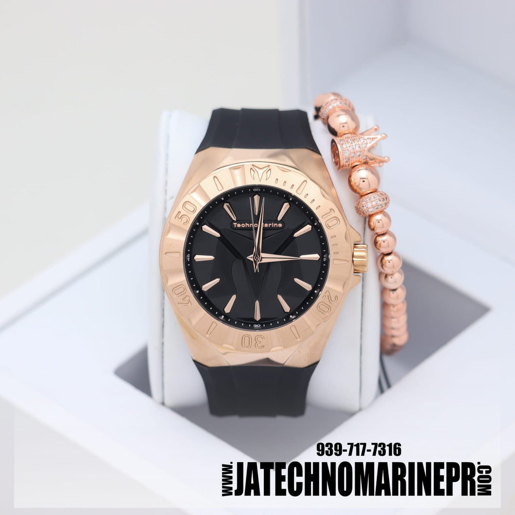 Technomarine Monogram / Cruise Collection Men's Watch 45mm Rose Gold 