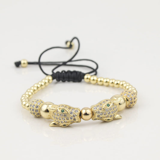 Gold Men's Adjustable Bracelet