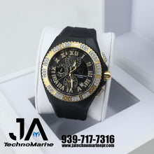 Load image into Gallery viewer, Technomarine Custom Cruise Star gold with black dial. Farruko Model 
