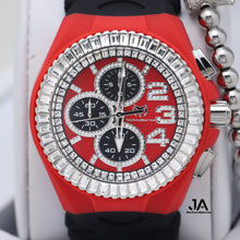Cargar imagen en el visor de la galería, Technomarine Cruise Chronograph Quartz Crystal Red Dial Men&#39;s Watch 46 mm
