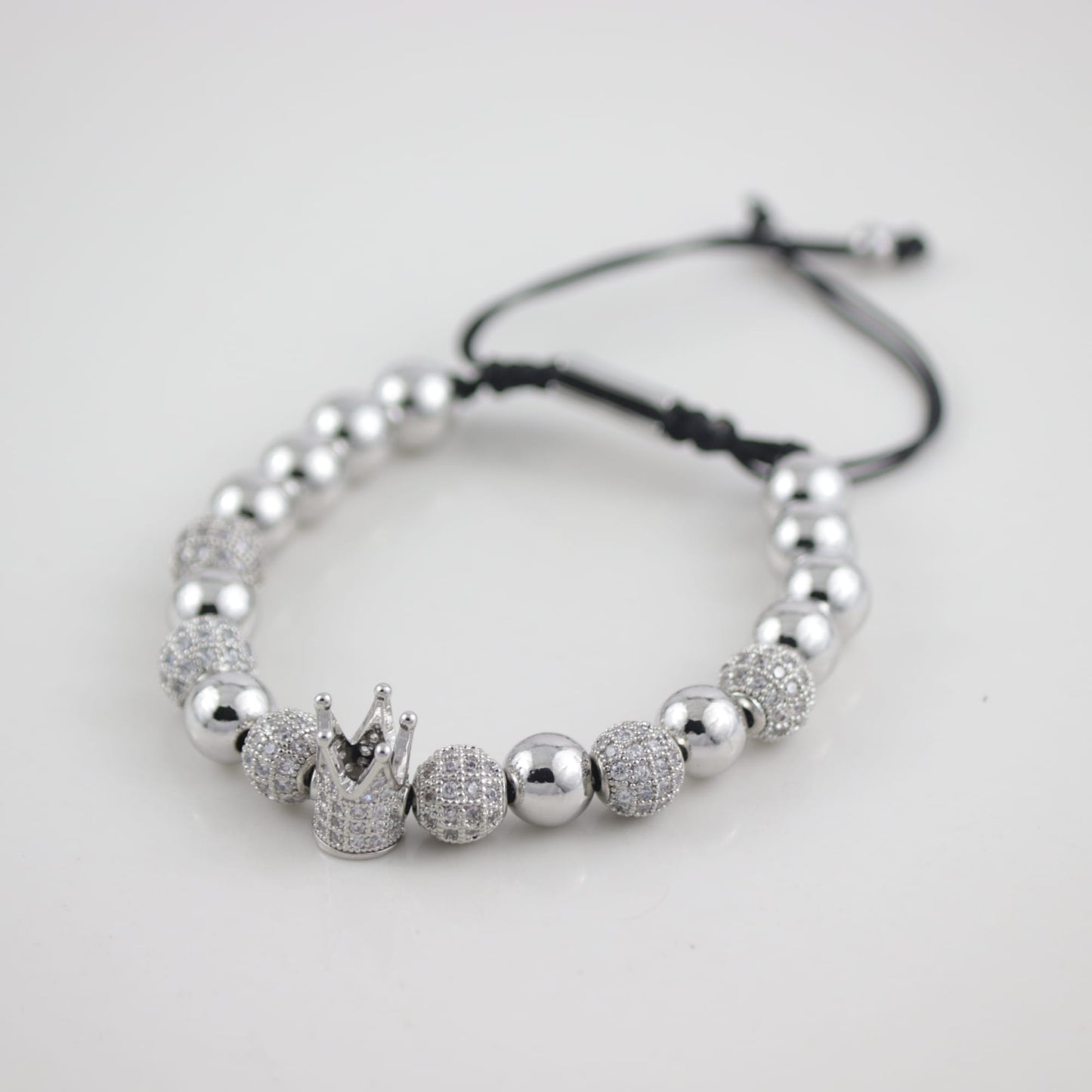 Adjustable Bracelet For Men Silver