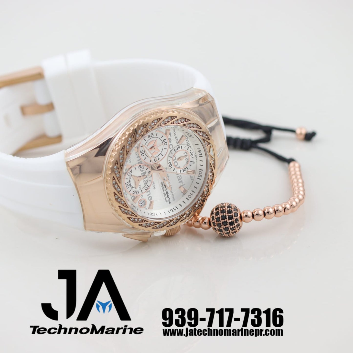 Technomarine Women's Special Edition Gold Diamond Rose Gold 40mm 