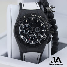 Load image into Gallery viewer, Technomarine Men&#39;s Black Carbon Swiss Chronograph
