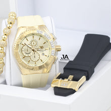 Cargar imagen en el visor de la galería, Technomarine Custom  Cruise Star Chronograph Quartz Gold Dial Men&#39;s Watch
