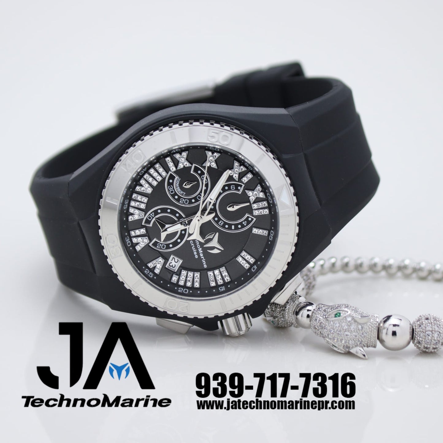 Technomarine Hombre Silver Star/Cruise Collection Watch 46mm