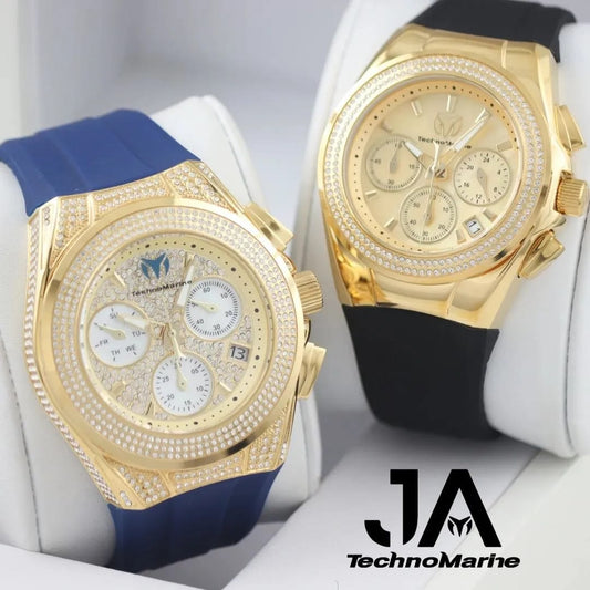 Set Technomarine (PAVE) 46 mm Hombre Cruise Collections Máquina SUIZA Color  Oro Y TechnoMarine Pave 40mm Para (Mujer) Oro