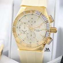 Cargar imagen en el visor de la galería, Technomarine Custom Cruise Star Chronograph Quartz Gold Dial Men&#39;s Watch ( Modelo ( 51 )
