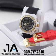 Cargar imagen en el visor de la galería, Technomarine Custom  Cruise Star gold with black dial, (modelo 127 Black)
