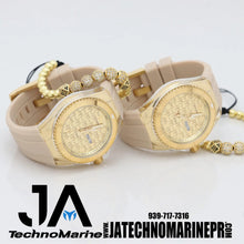 Cargar imagen en el visor de la galería, 2 ×1 Technomarine Monogram 46mm Dos Reloje Dos Pulseras
