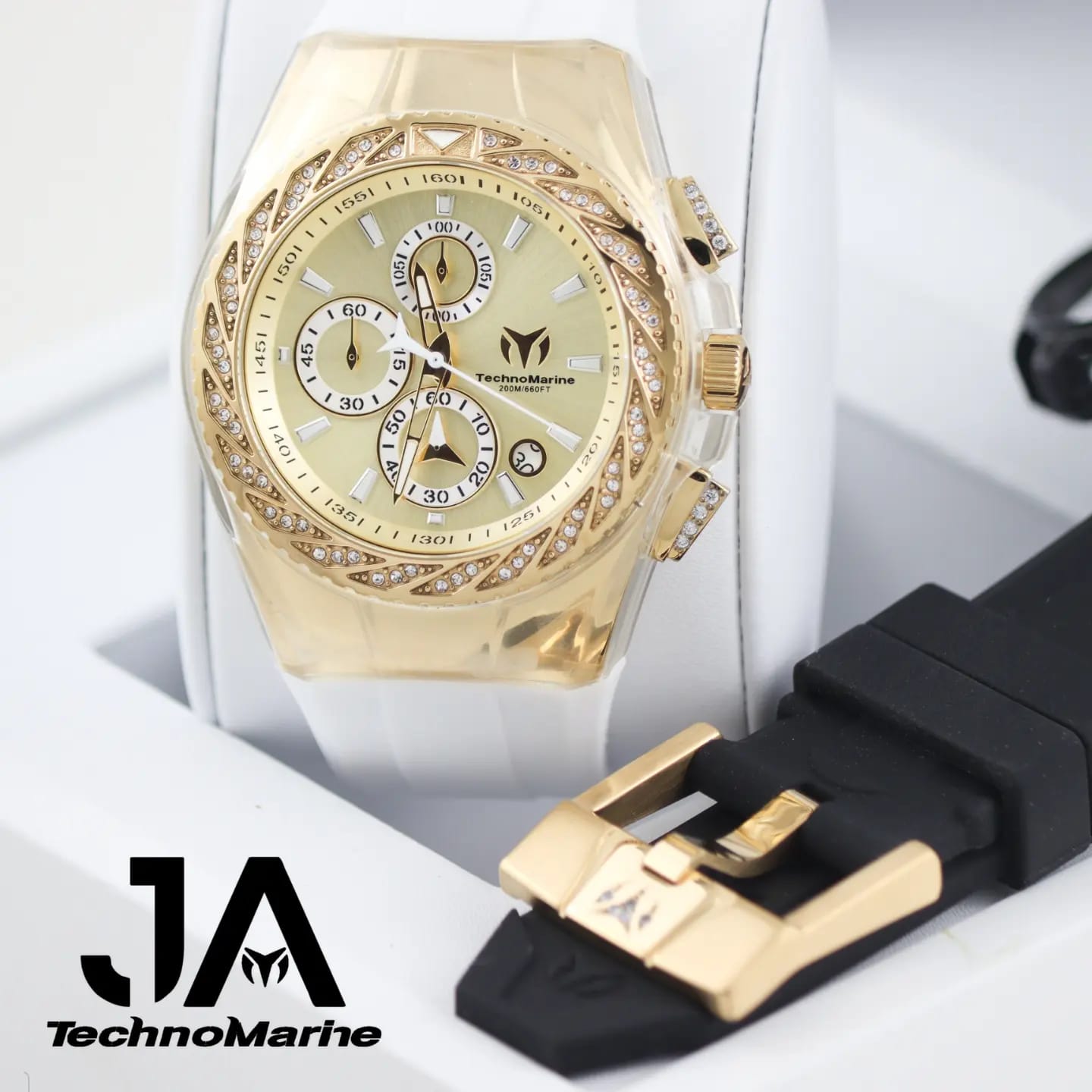 Tenchnomarine Custom Gold & Gold Diamond 46mm