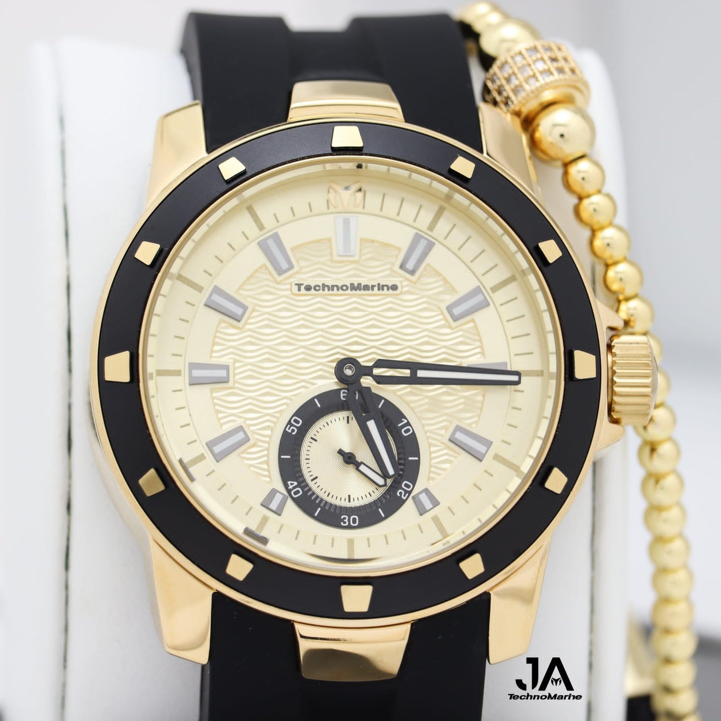 Technomarine 45 mm UF6 Quartz Gold and Gold  Dial Men's Watch