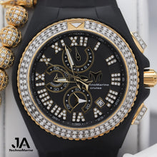 Cargar imagen en el visor de la galería, Technomarine Custom  Cruise Star gold with Black dial, Modelo 149 Black
