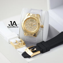 Load image into Gallery viewer, Technomarine Monogram 40mm Tri Strap Clear, Bench, Black
