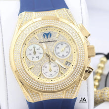 Cargar imagen en el visor de la galería, TECHNOMARINE (Pave) Cruise Collection Maquina Suiza Color Oro Una Pulsera Gratis
