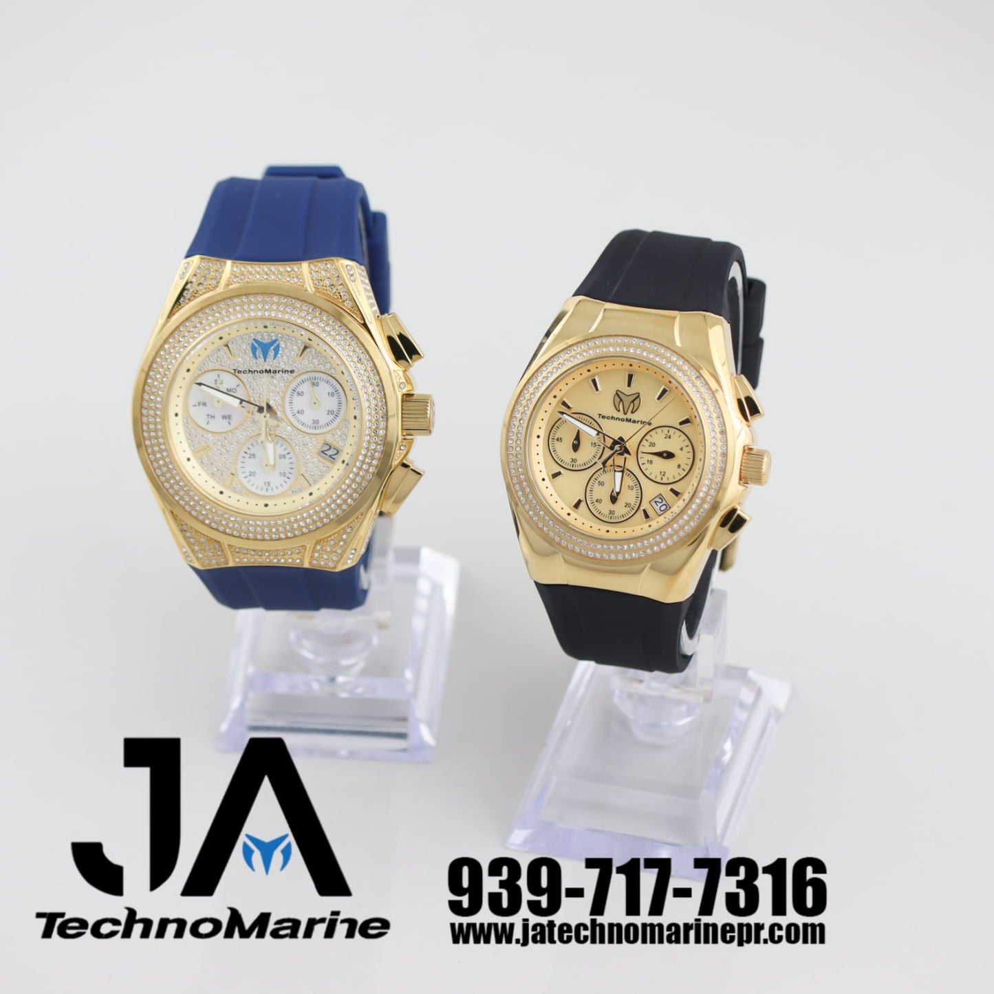 Set Technomarine (PAVE) 46 mm Hombre Cruise Collections Máquina SUIZA Color  Oro Y TechnoMarine Pave 40mm Para (Mujer) Oro