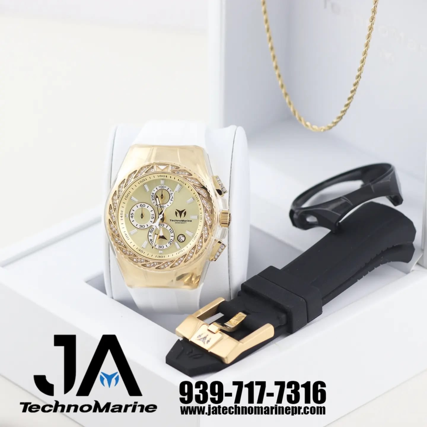 Tenchnomarine Custom Gold & Gold Diamond 46mm