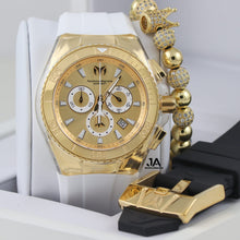 Load image into Gallery viewer, Swiss Technomarine (MEN) Gold and Gold 46mm Two Strap 
