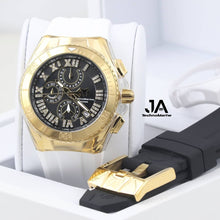 Cargar imagen en el visor de la galería, Technomarine Cruise Star Gold With Black Dial, Special Order Dos Correas
