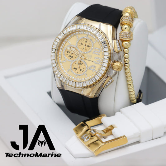 Technomarine Cruise Glitz 45mm Gold And Gold Stones Arrival 2022