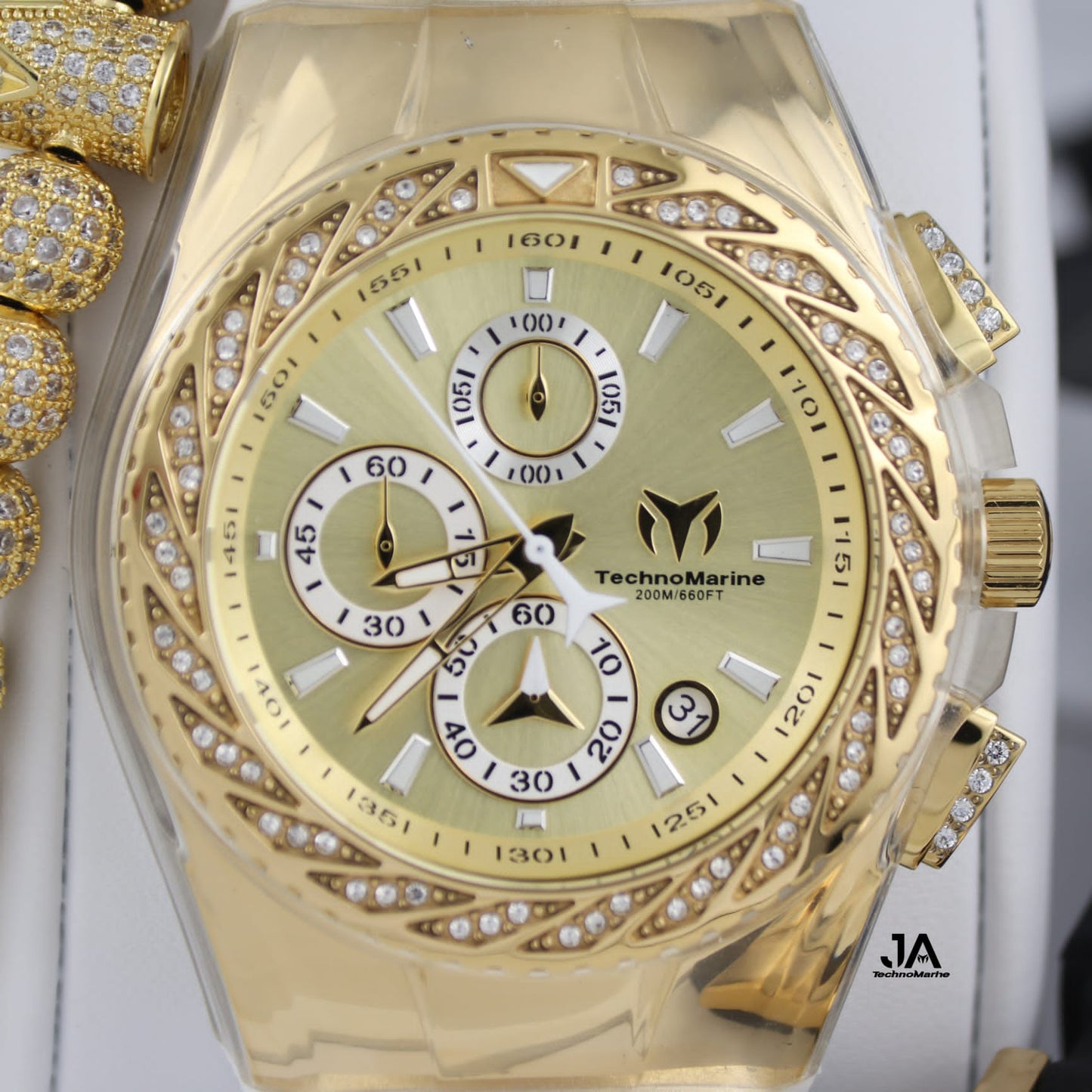 Tenchnomarine Custom Gold & Gold Diamond 46mm