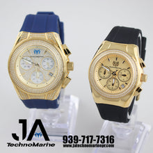 Cargar imagen en el visor de la galería, Set Technomarine (PAVE) 46 mm Hombre Cruise Collections Máquina SUIZA Color  Oro Y TechnoMarine Pave 40mm Para (Mujer) Oro
