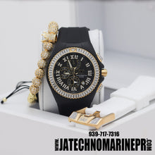 Cargar imagen en el visor de la galería, Technomarine Custom  Cruise Star gold with Black dial, Modelo 149 Black

