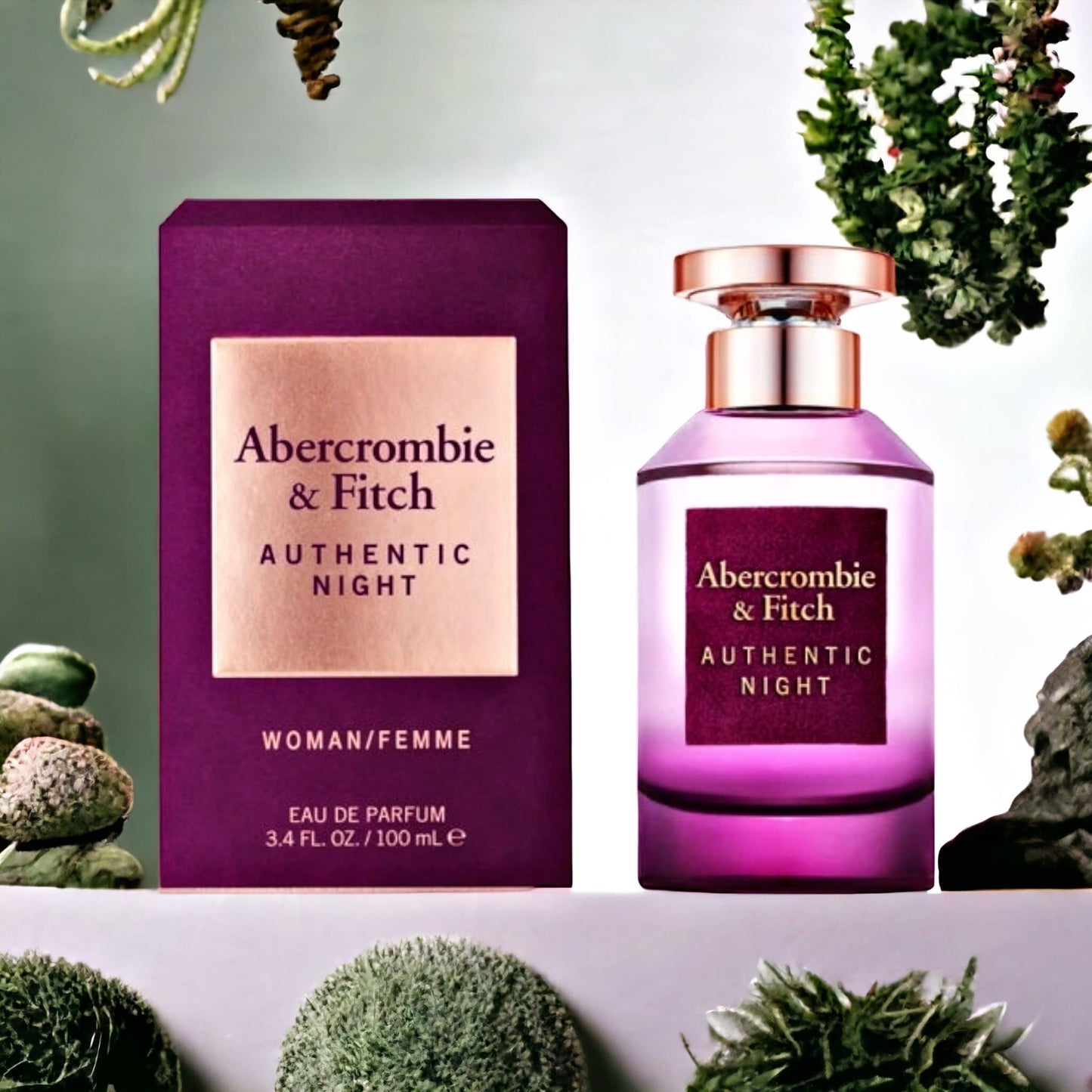 Abercrombie & Fitch Authentic Nightwomen Eau De Parfum Spray 3.4 oz