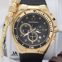 Cargar imagen en el visor de la galería, Technmarine Cruise Steel Gold Black 45mm Men
