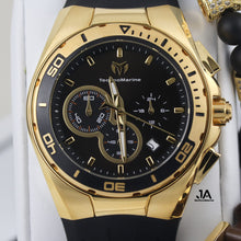 Cargar imagen en el visor de la galería, Technmarine Cruise Steel Gold Black 45mm Men
