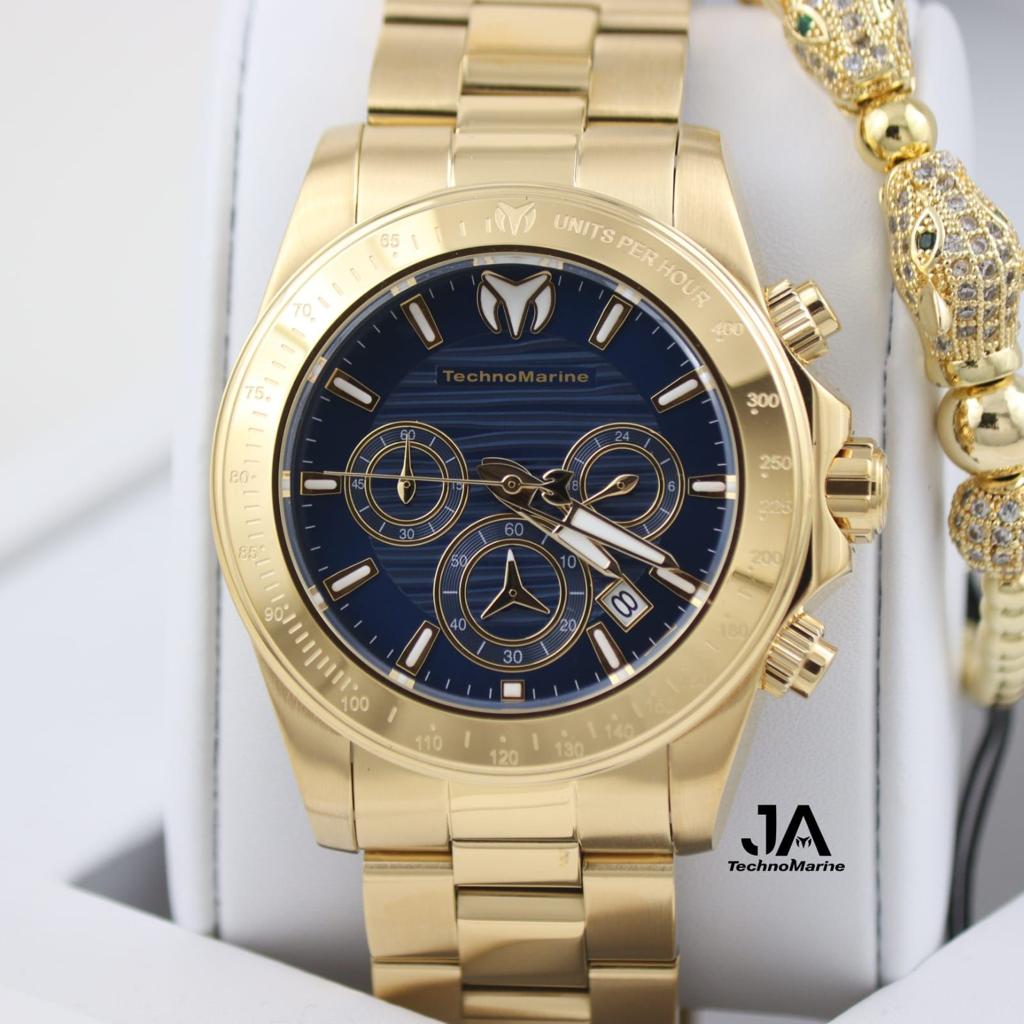 Technomarine Manta Ray Chronograph Quartz Gold Dial 42 mm