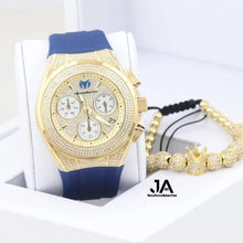 Cargar imagen en el visor de la galería, TECHNOMARINE (Pave) Cruise Collection Maquina Suiza Color Oro Una Pulsera Gratis
