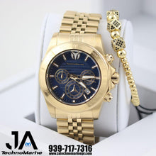 Cargar imagen en el visor de la galería, Technomarine Manta Ray Chronograph Quartz Gold Dial 42 mm
