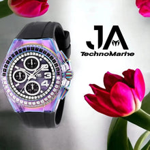 Load image into Gallery viewer, Technomarine Cruise Glitz 40mm Gold with And Black Stones Arrival 2022
