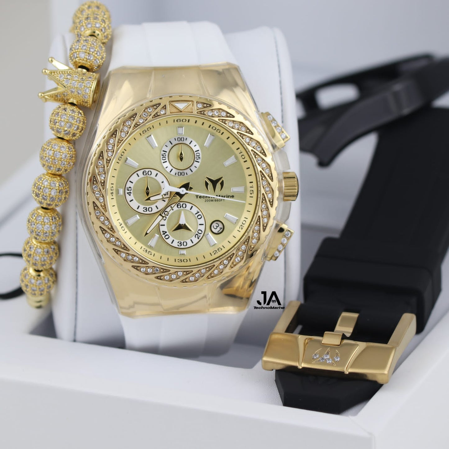 Tenchnomarine Custom Gold & Gold Diamond 46mm