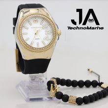 Cargar imagen en el visor de la galería, Technomarine Cruise Monogram 42mm Gold with Stones Black

