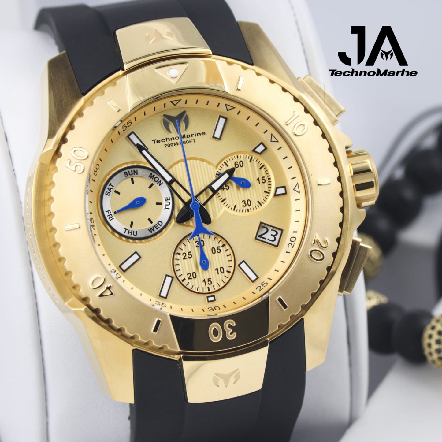 Technomarine UF6 Chronograph Quartz Gold Dial Men's Watch
