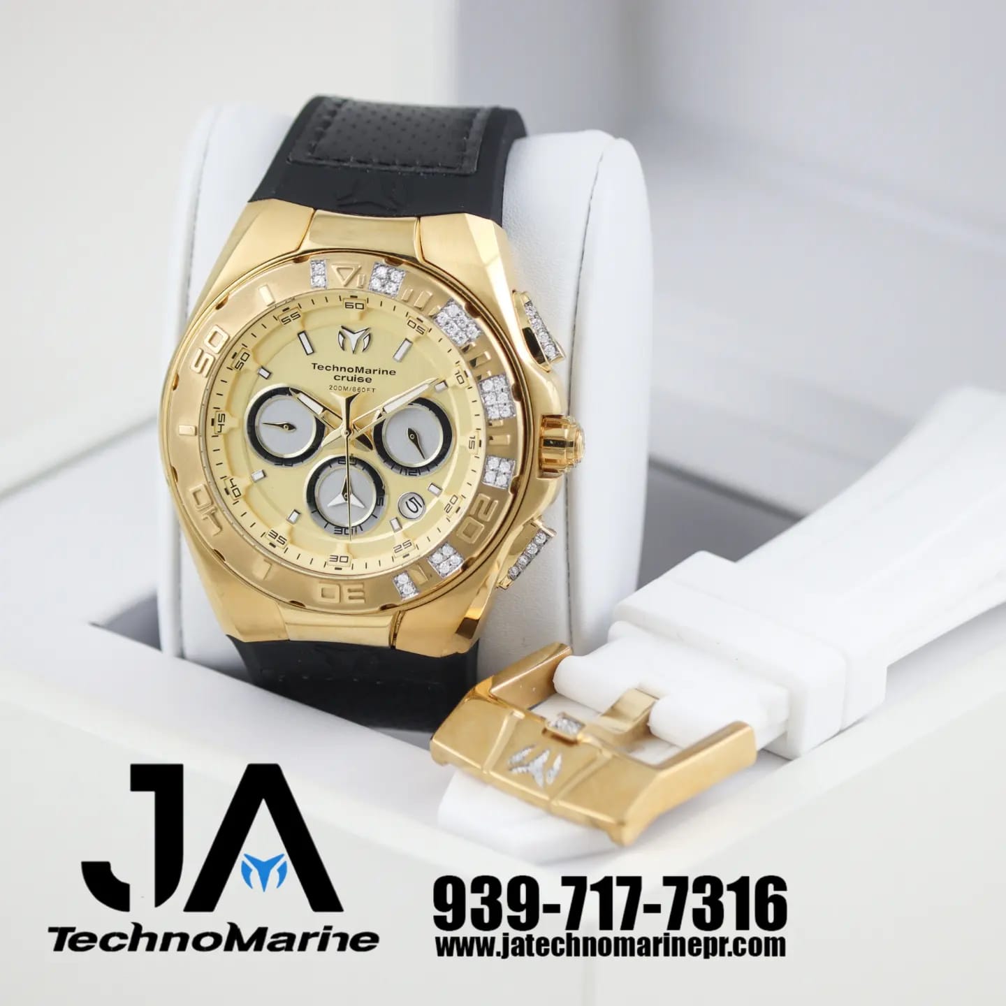 Technomarine Custom Cruise Men's Quartz Watch Dos Corres Dos Hebilla Custom ( Modelo 46 )