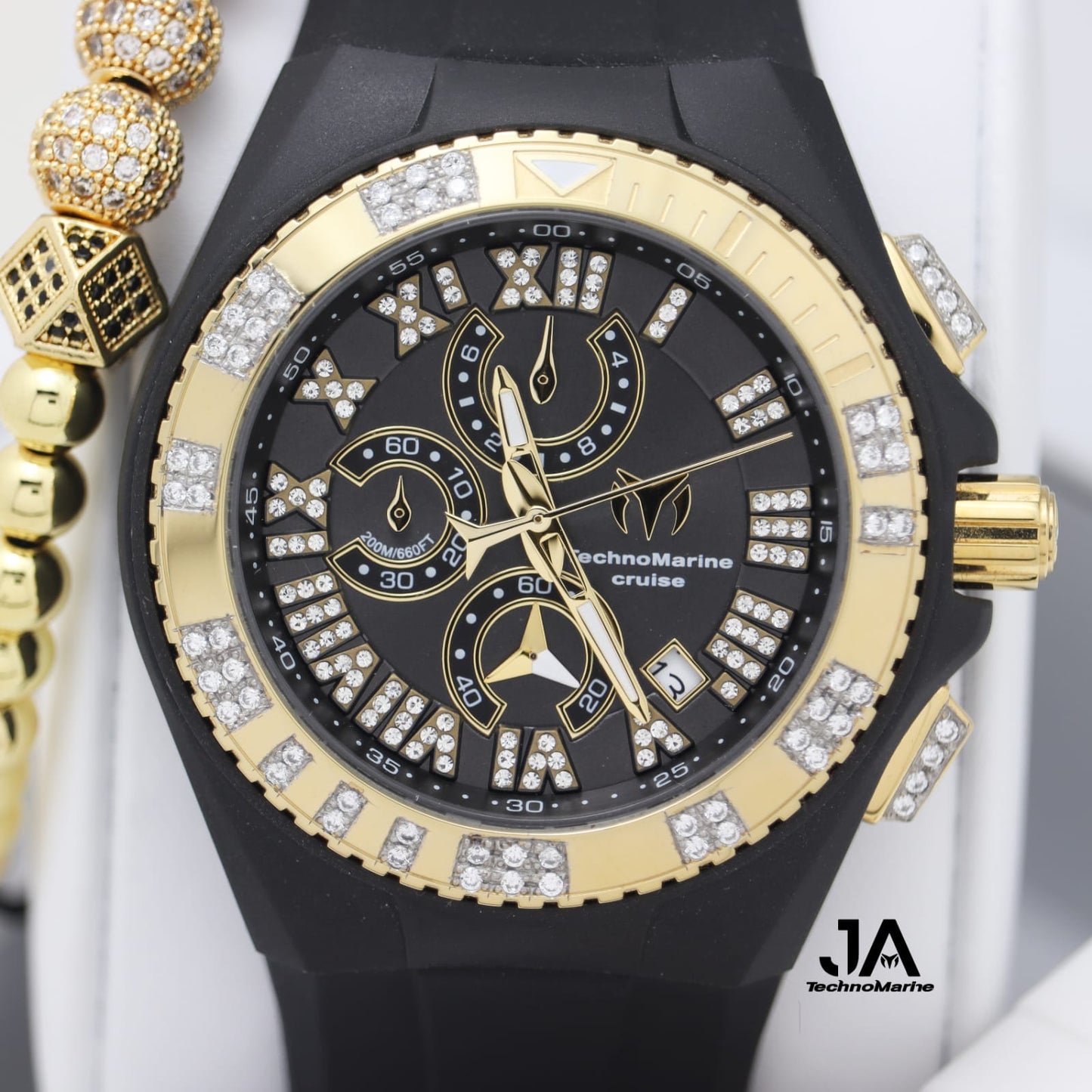 Technomarine Custom Cruise Star Gold With Black Dial, Special Modelo 65