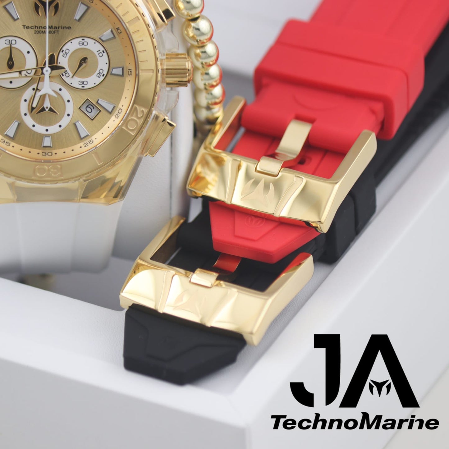 Technomarine Men's  Swiss Mvt Gold and Gold Suizo Tres Correas