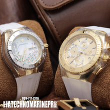 Cargar imagen en el visor de la galería, Set Technomarine Men&#39;s 46mm Cruise Star Qtz Chrono Gold Dial Men&#39;s Watch
