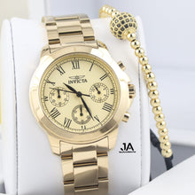 Cargar imagen en el visor de la galería, INVICTA SPECIALTY WOMENS QUARTZ 37MM GOLD CASE GOLD DIAL
